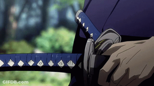 Person Holding Diamond Sword GIF
