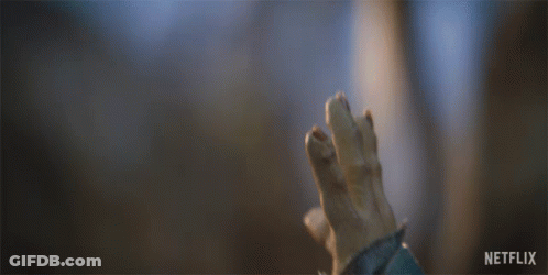 Person Holding Dog's Paw Netflix Logo GIF