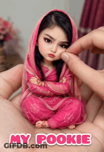 Person Holding Doll Saying My Pookie GIF