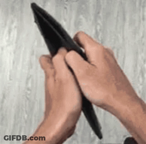 Person Holding Empty Wallet Folding It GIF