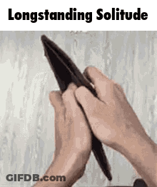 Person Holding Empty Wallet Longstanding Solitude GIF