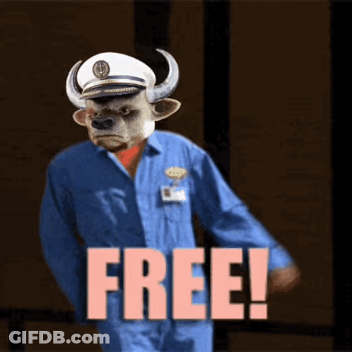 Person Holding Exclusive Free Edu Sign GIF