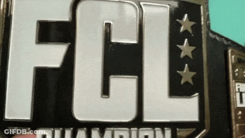 Person Holding FCL Championship Belt GIF