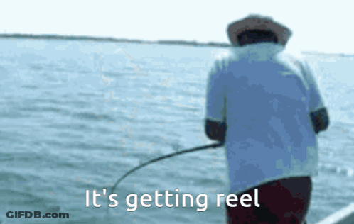 Person Holding Fish Don't Let Fish Catch You GIF
