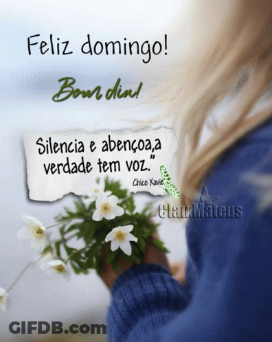 Person Holding Flowers With Chico Kavic Quote GIF