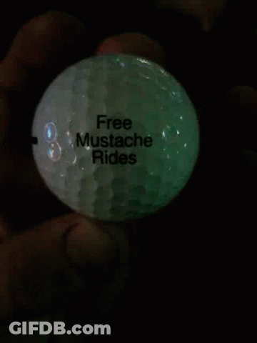 Person Holding Golf Ball With Black Line GIF
