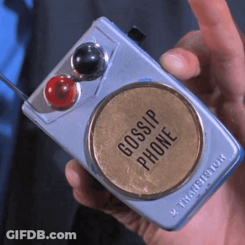 Person Holding Gossip Phone GIF
