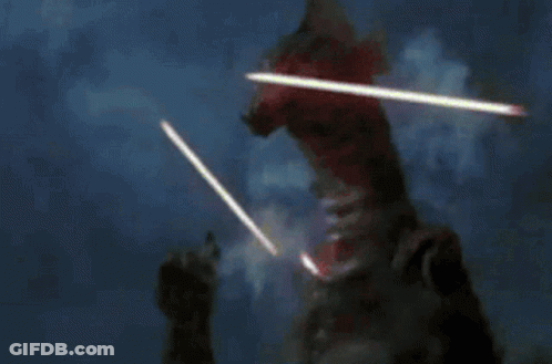 Person Holding Gun In Dark Room With Smoke GIF