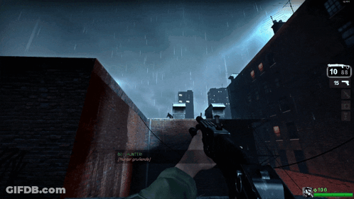 Person Holding Gun In Video Game Number 10 GIF