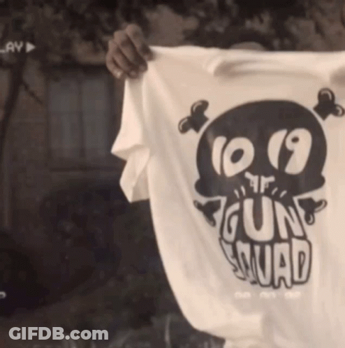 Person Holding Gun Squad T-Shirt GIF