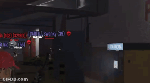 Person Holding Gun With Cartel K GIF
