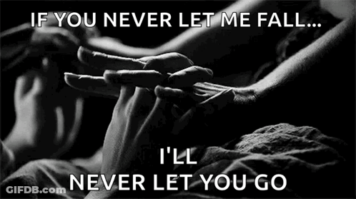 Person Holding Hand Quote GIF