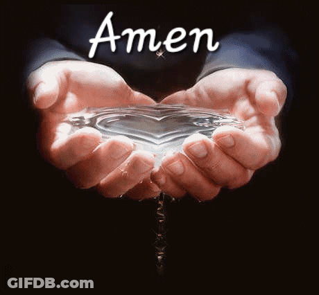 Person Holding Heart Water Drop Amen GIF