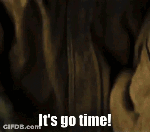 Person Holding Helmet Saying It's Go Time! GIF
