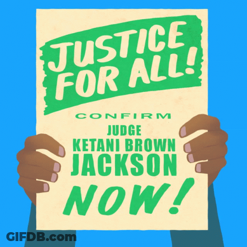 Person Holding Justice For All Sign GIF