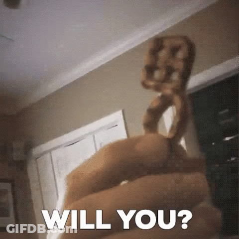 Person Holding Key Saying Will You GIF