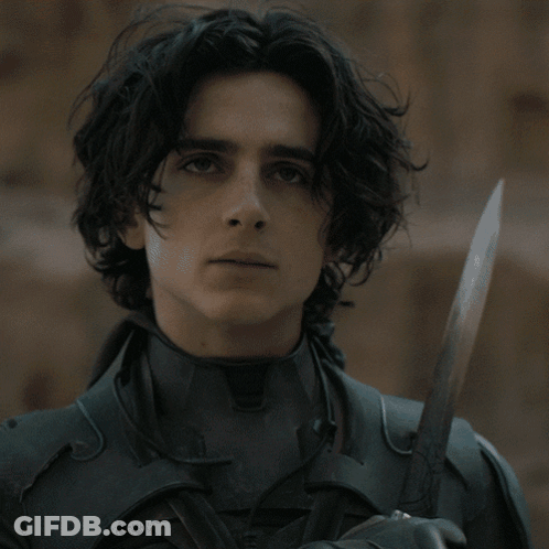 Person Holding Knife GIF