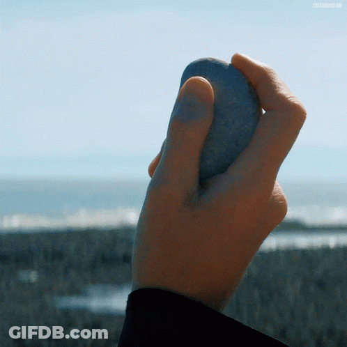 Person Holding Large Rock #Starboyam GIF