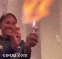 Person Holding Lighter With Flame GIF