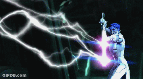 Person Holding Lightning Bolt GIF