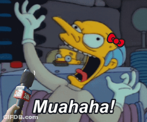 Person Holding Microphone In Front Of Muahaha Cartoon GIF
