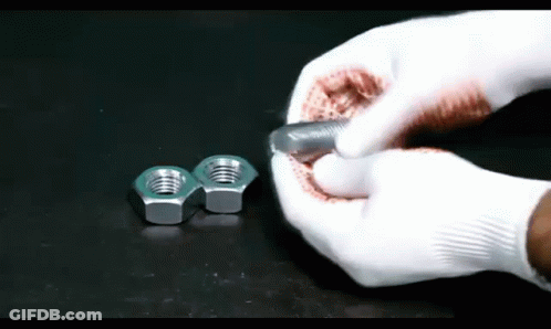 Person Holding Nut And Bolt GIF