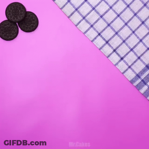 Person Holding Oreo Ice Cream Pan GIF