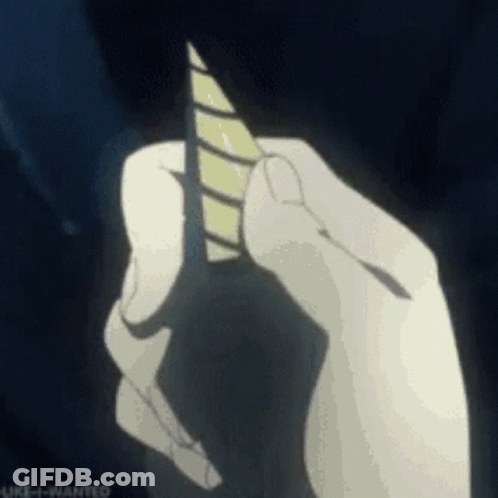 Person Holding Paper Horn GIF