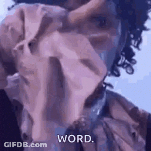 Person Holding Paper Saying Word GIF