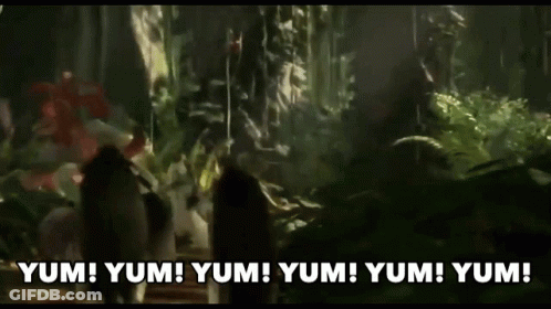 Person Holding Paper Saying Yum Yum Yum Yum GIF