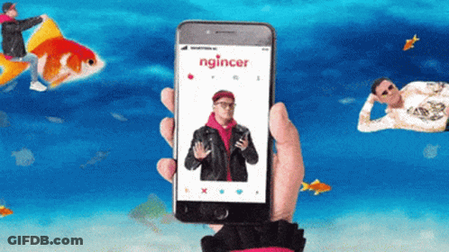 Person Holding Phone Saying Ngincer GIF