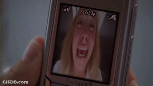 Person Holding Phone With Woman Picture GIF