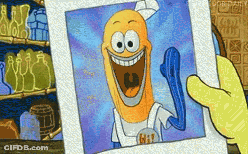 Person Holding Picture Of Cartoon Character Mai GIF
