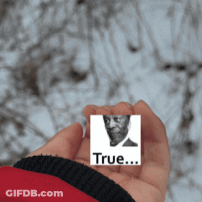 Person Holding Picture Of Man Saying True GIF