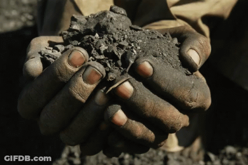 Person Holding Pile Of Dirt GIF