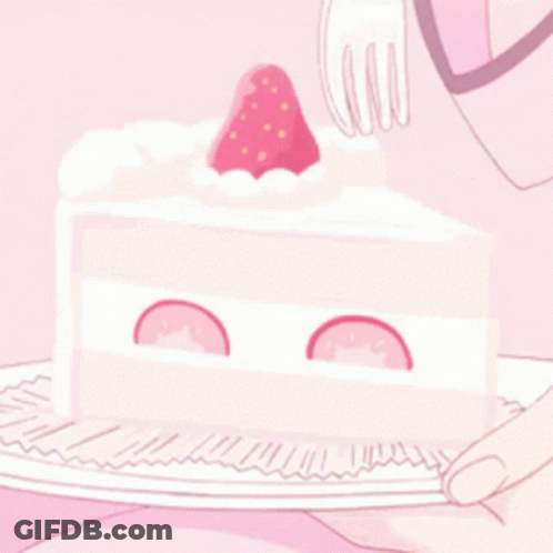 Person Holding Plate With Cake Slice GIF
