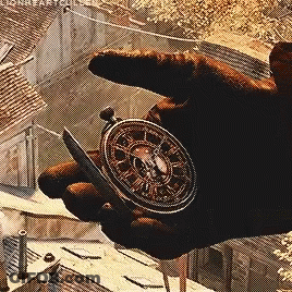 Person Holding Pocket Watch Lionheart GIF