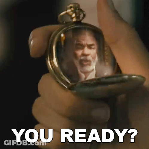 Person Holding Pocket Watch Saying You Ready GIF