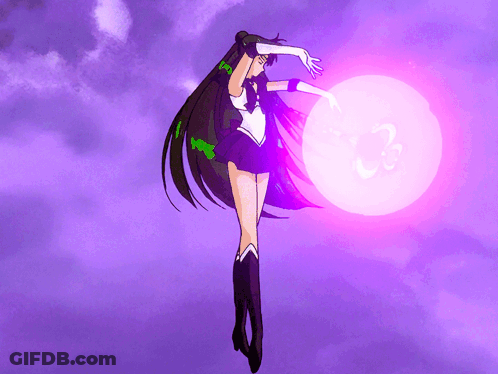 Person Holding Purple Ball On Purple Background GIF