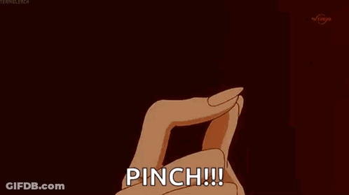 Person Holding Red Lightning Bolt Saying Pinch GIF