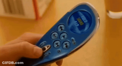 Person Holding Remote Control Saying Video GIF
