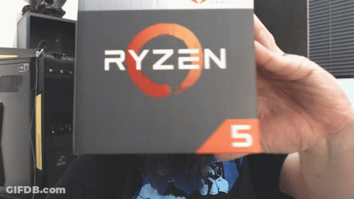 Person Holding Ryzen 5 Box GIF