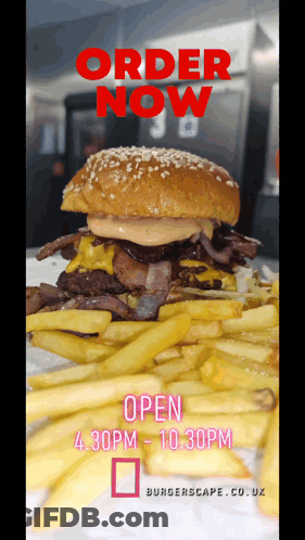 Person Holding Sesame Seed Hamburger GIF