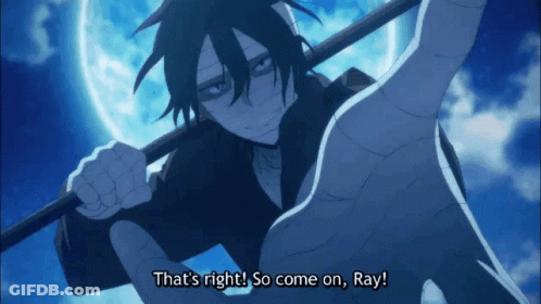 Person Holding Stick Saying That's Right So Come On Ray GIF