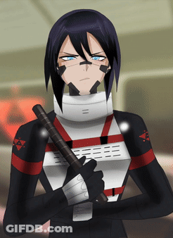 Person Holding Stick With Letter A On Sleeve GIF