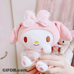 Person Holding Stuffed Animal GIF