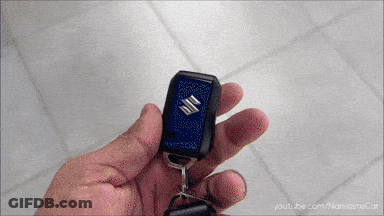Person Holding Suzuki Key Fob GIF
