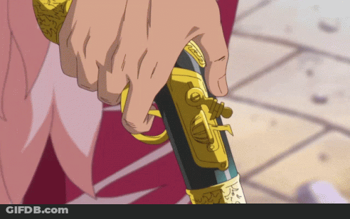 Person Holding Sword Close Up GIF
