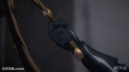 Person Holding Vacuum Cleaner In Dark Room GIF