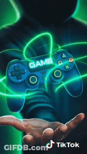 Person Holding Video Game Controller Saying Game GIF